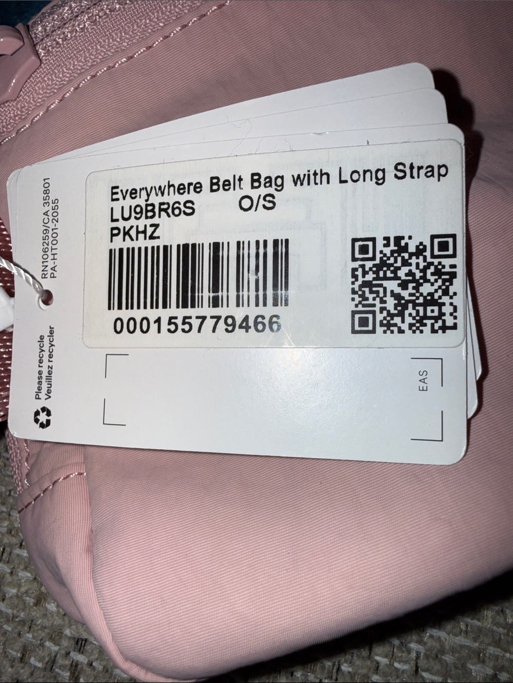 lululemon athletica Pale Pink Crossbody Bag BNWT. DORM ESSENTIALS - Picture 4 of 7